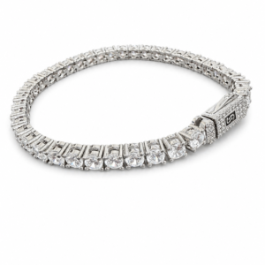 Brățară Tennis Premium “Timeless Glamour” - Oțel Inoxidabil 316L, Placat Rodiu, 18cm x 5mm