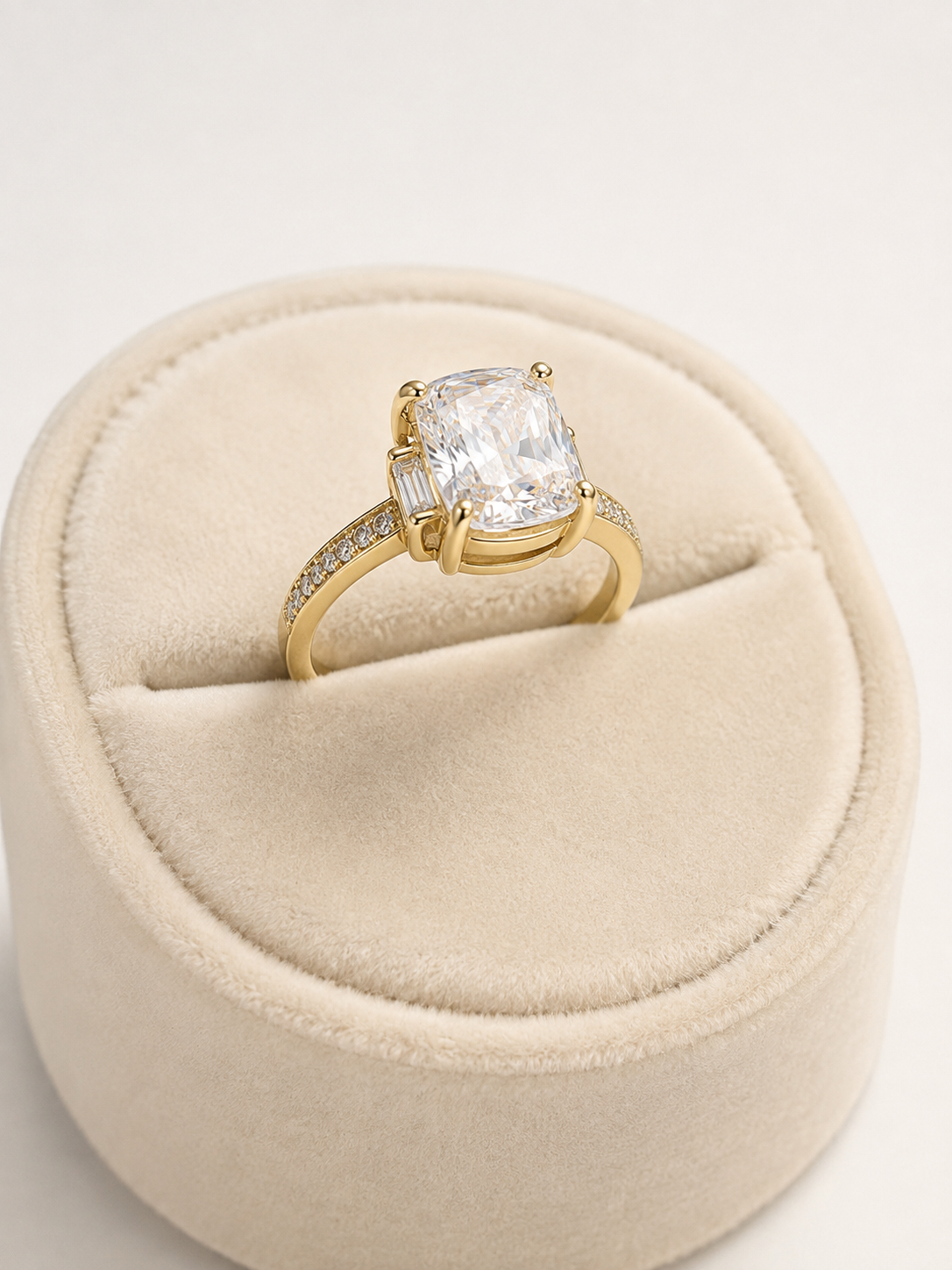 Inel „Eternal Radiance” cu Zirconiu și Baghete – Placat cu Aur 18K - imagine 3