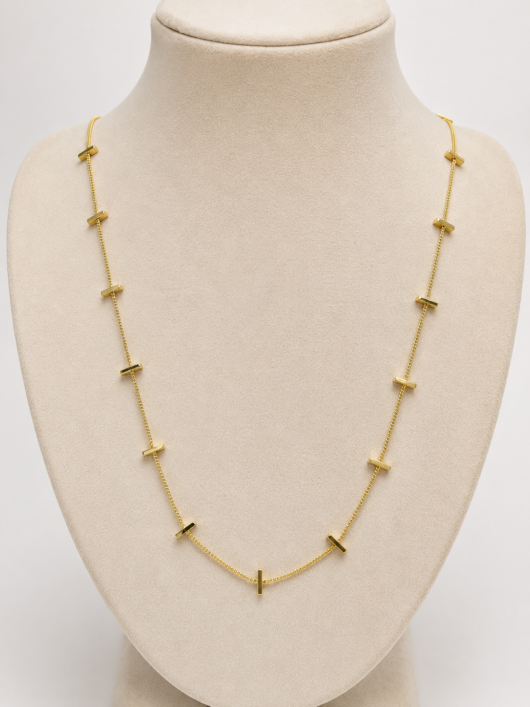 Colier Minimalist Cruci “Faith Path” - Placat Aur 18K, 60+5cm - imagine 2