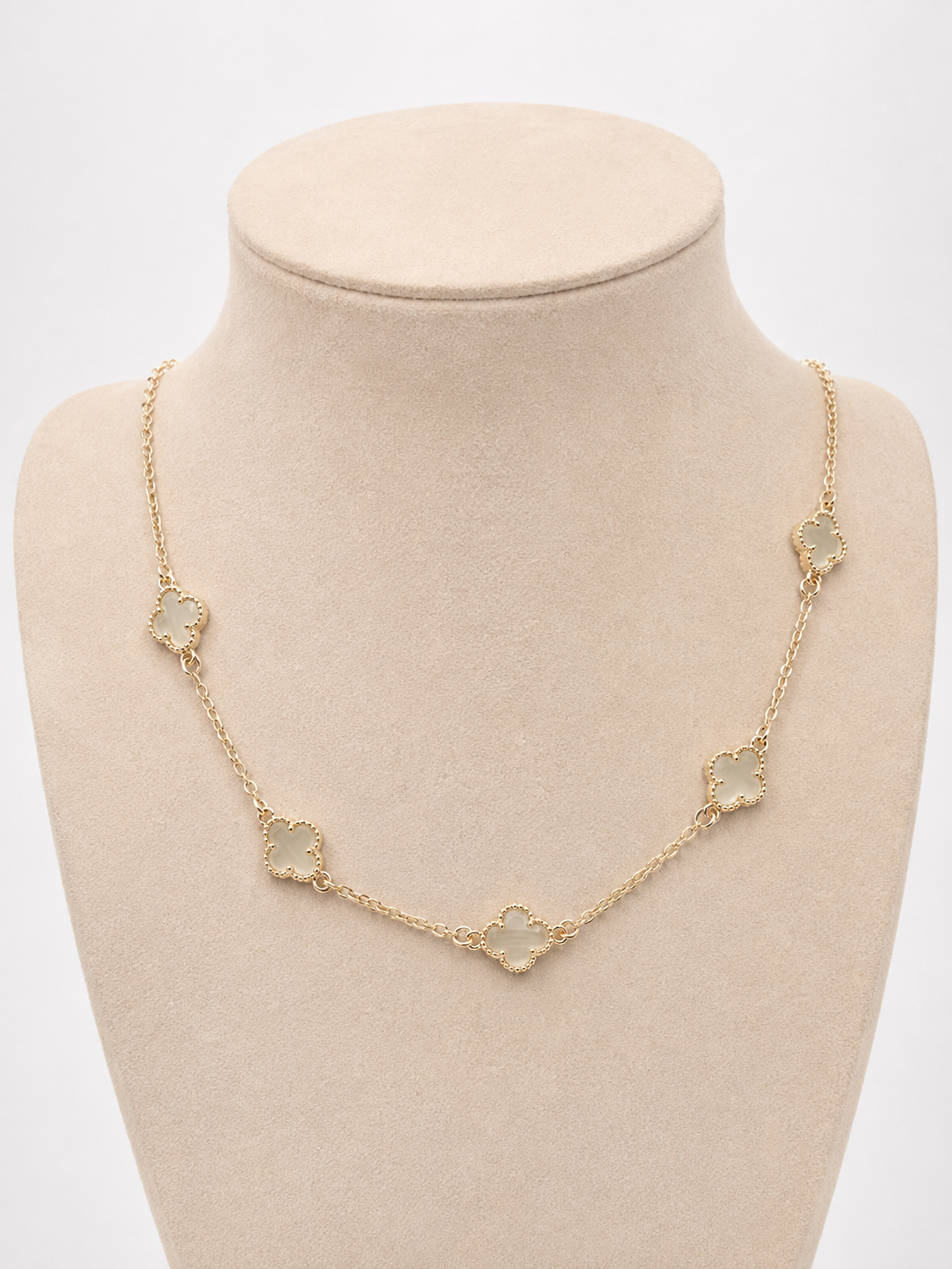Colier Trifoi Sidef “Mother’s Grace” - Placat Aur 18K, 43+5cm - imagine 2