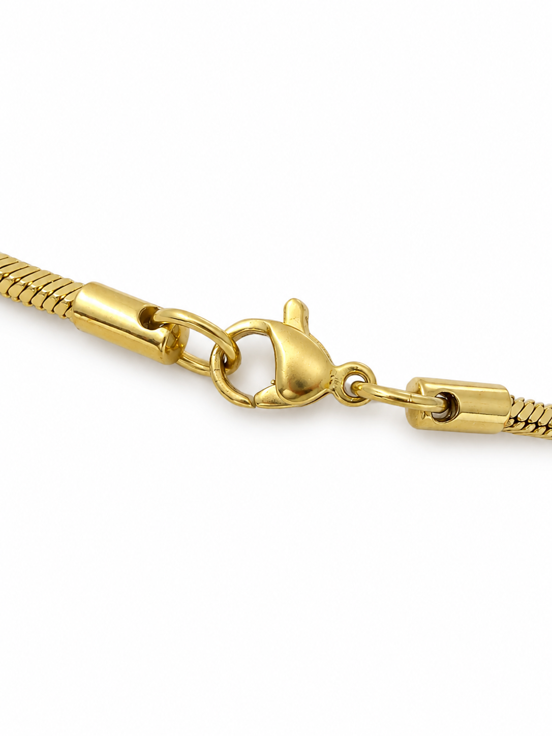 Colier Lanț Șarpe cu Pandantiv “Aurora Bar” - Placat Aur 18K, 50cm - imagine 3