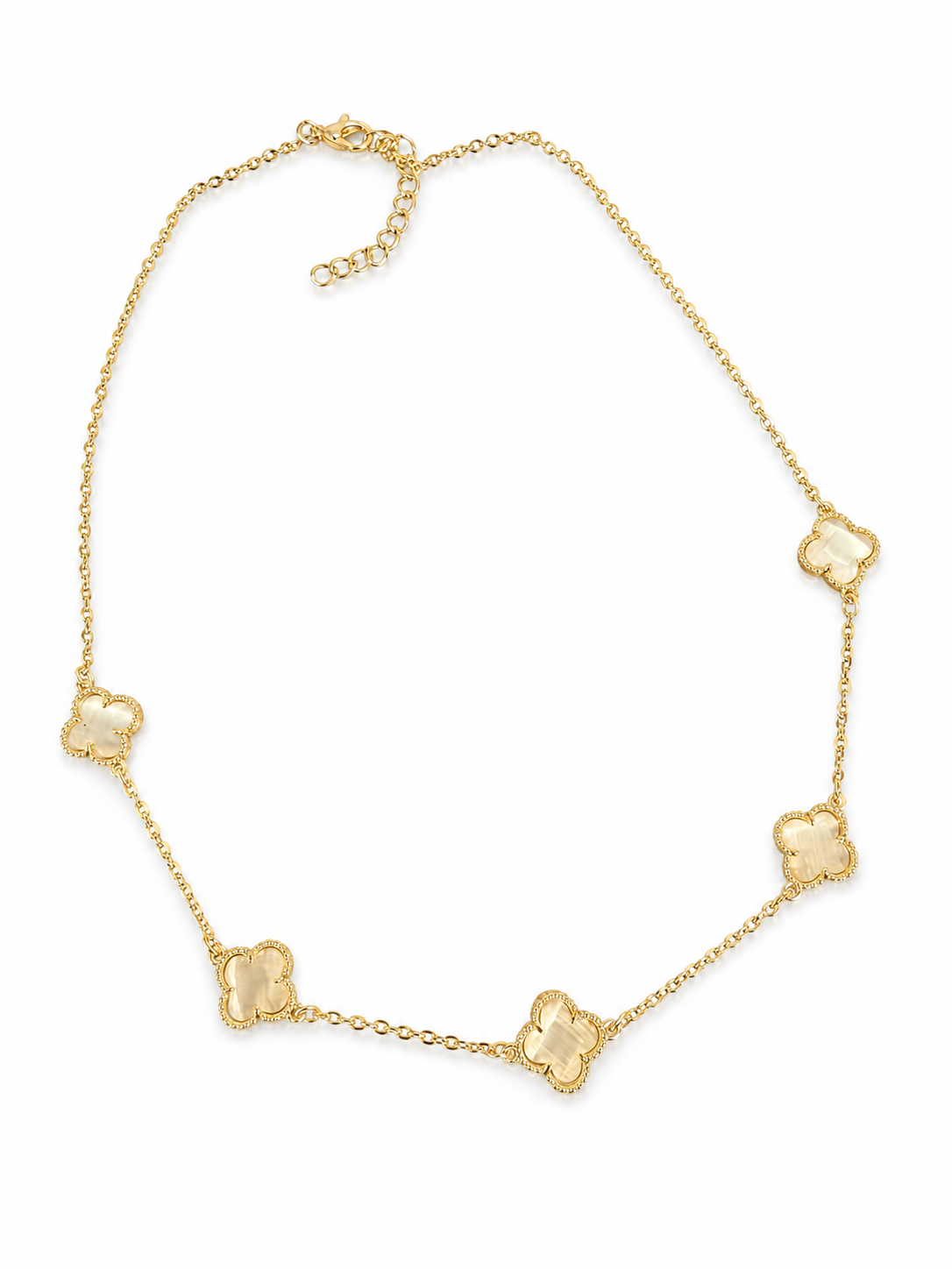 Colier Trifoi Sidef “Mother’s Grace” - Placat Aur 18K, 43+5cm - imagine 3