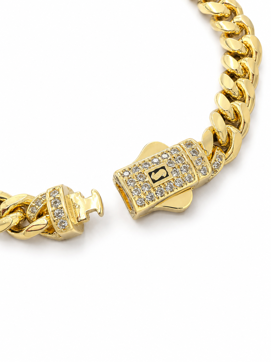 Brățară Monaco Placat Aur 18K, 19cm x 5mm - imagine 2