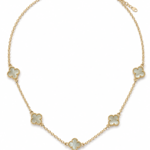 Colier Trifoi Sidef “Mother’s Grace” - Placat Aur 18K, 43+5cm